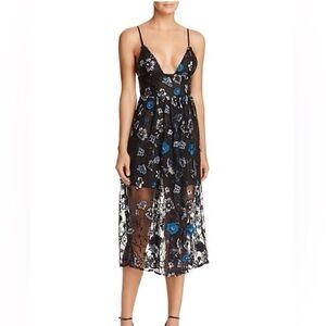 For Love And Lemons Botanic Midi Dress